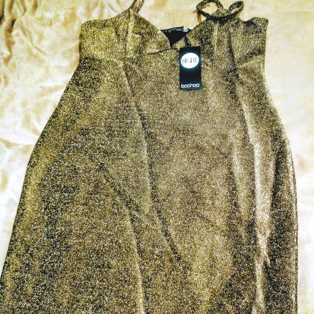 GOLD GLITTER DRESS